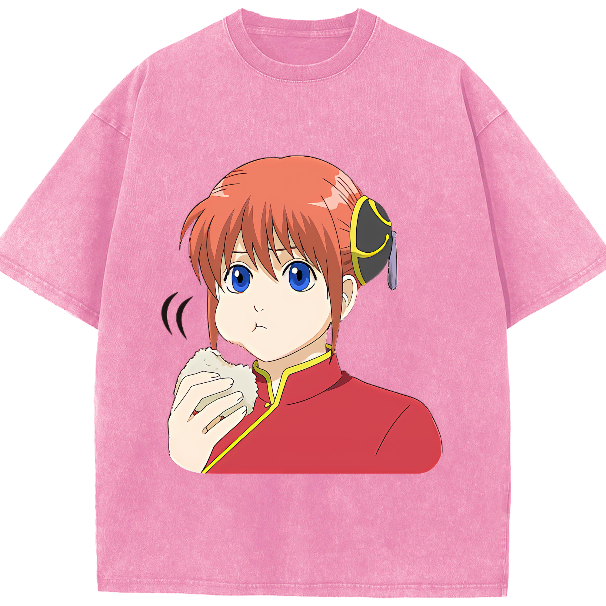 （画像用） ぎんたま 坂田銀時（さかたぎんとき） 神楽 志村新八（しむら しんぱち） GINTAMA Sakata Gintoki Kagura Shimura Shinpachi 綿100% ヴィンテージ風 半袖Tシャツ（フロントプリント）